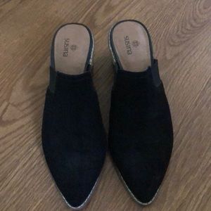Black Susina faux suede Mules